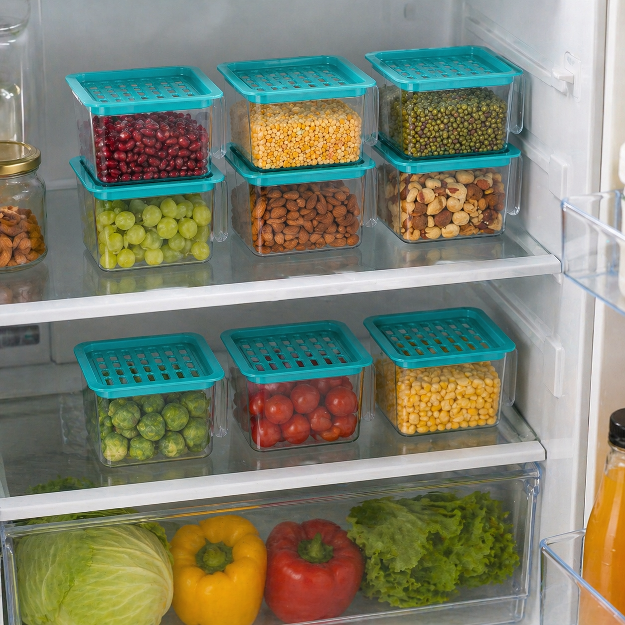 Unbreakable Kitchen Storage Baskets (Pack of 6) – Durable & Space-Saving Organizer Set