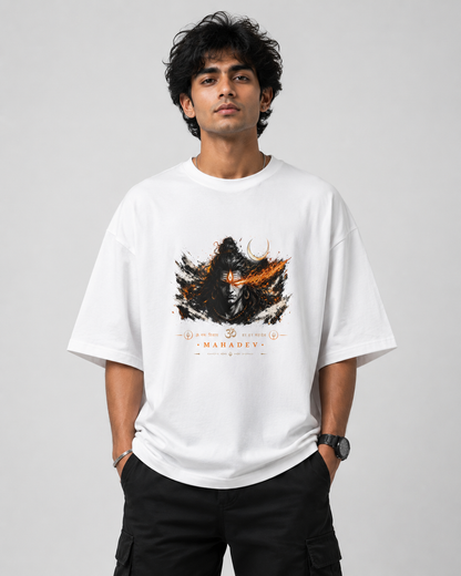 mahadev  Oversized T-Shirt | Unisex Streetwear Tee — VaniKart