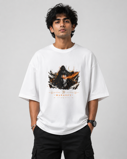 mahadev  Oversized T-Shirt | Unisex Streetwear Tee — VaniKart