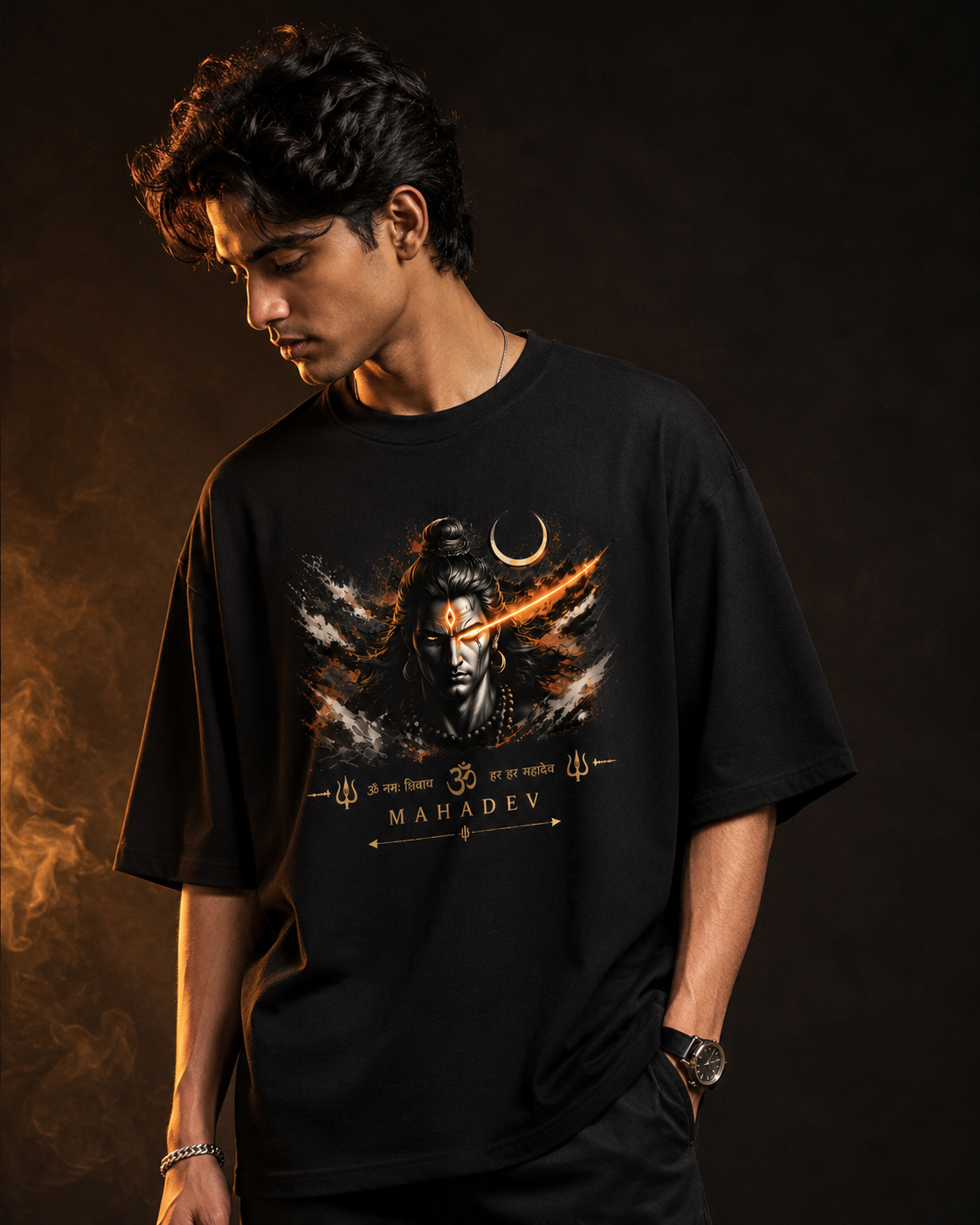 mahadev  Oversized T-Shirt | Unisex Streetwear Tee — VaniKart