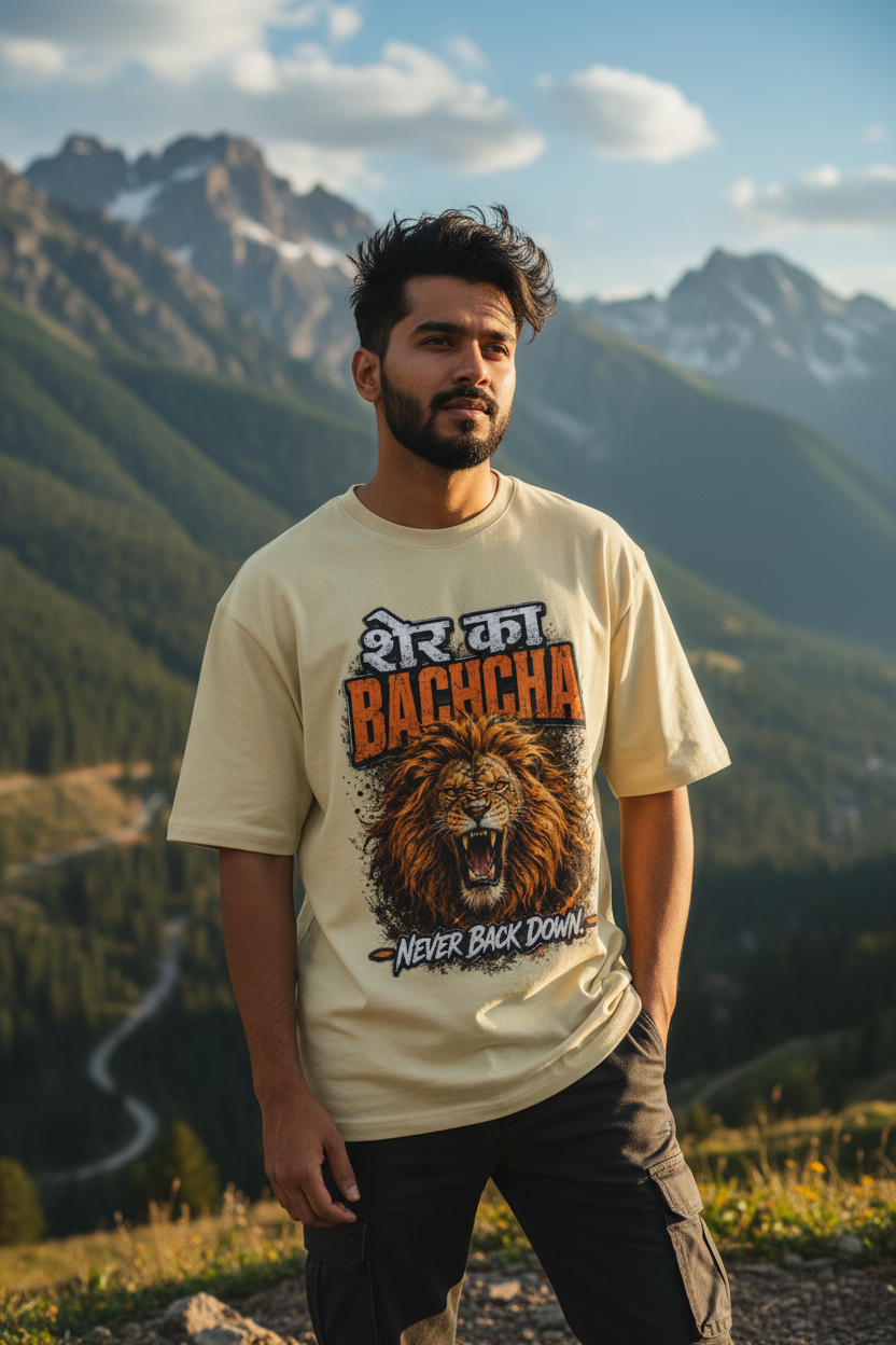 Beige Tee Mockup