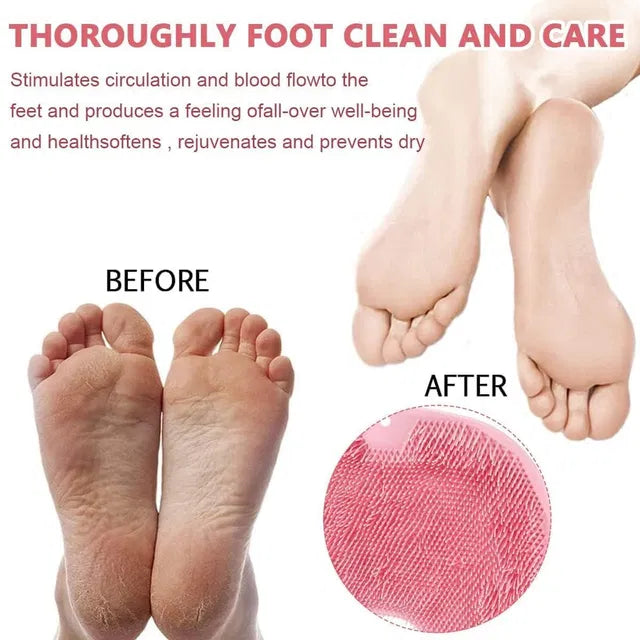 Silicone Body & Foot Scrubber – Deep Clean & Smooth Skin Instantly 🛁