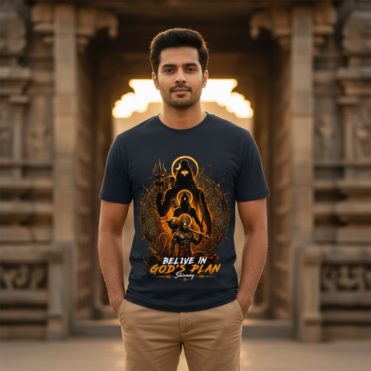 Temple Front - Navy Blue