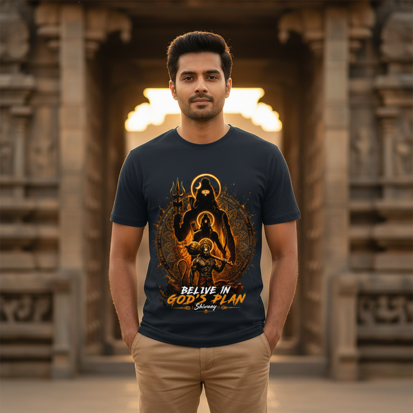 Temple Front - Navy Blue