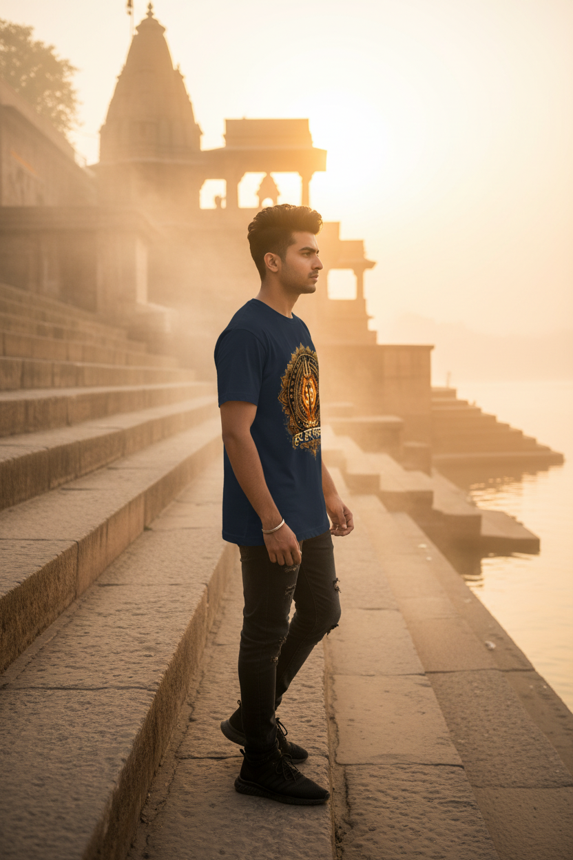 Temple Ghats - Navy Blue