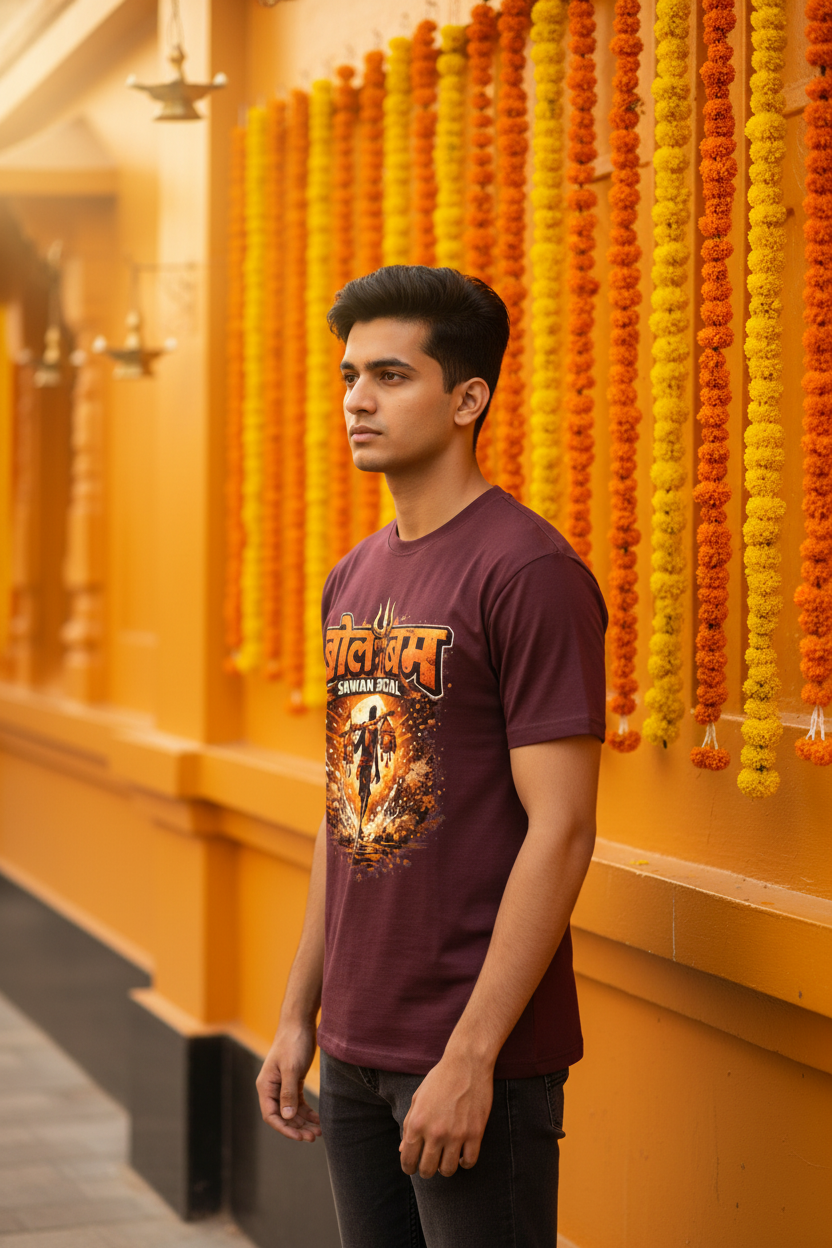 Temple Wall - Maroon
